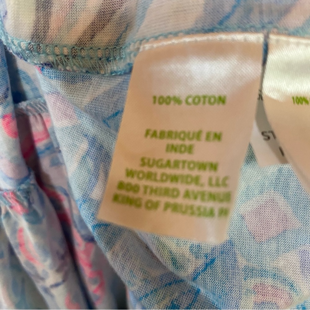 Lilly Pulitzer Geanna Swing Dress Zanzibar Blue Party Princess Small Pineapple View 6